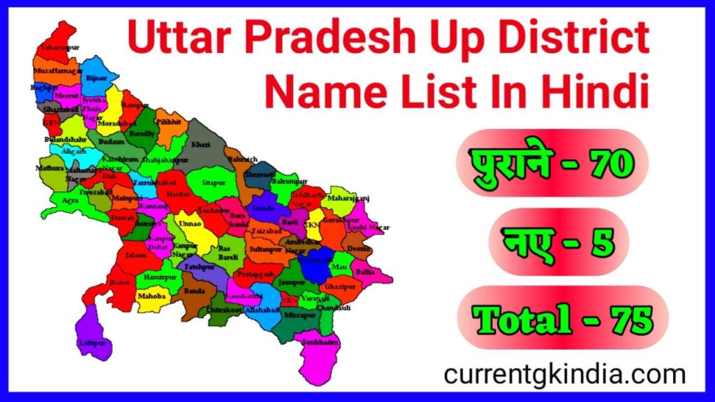 उत्तर प्रदेश के 75 जिलों के नाम हिंदी में लिस्ट
Uttar Pradesh Up District List In Hindi
Up District List
Up Total District
Up 75 District Name
How Many District In Up
