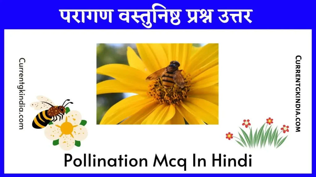 Pollination Mcq In Hindi
परागण वस्तुनिष्ठ प्रश्न उत्तर